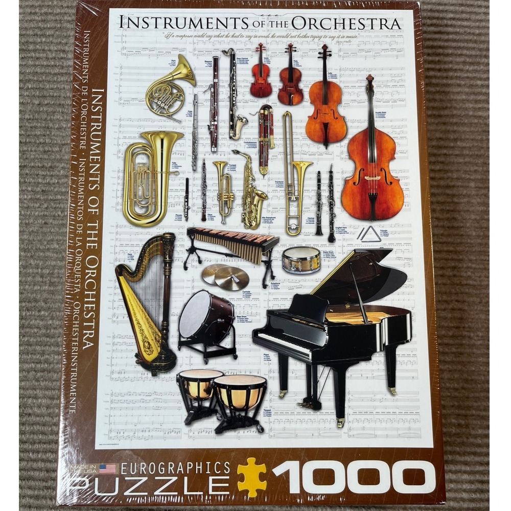 EuroGraphics Instruments of the Orchestra 1000 Piece Jigsaw Puzzle 6000-1410 NEW